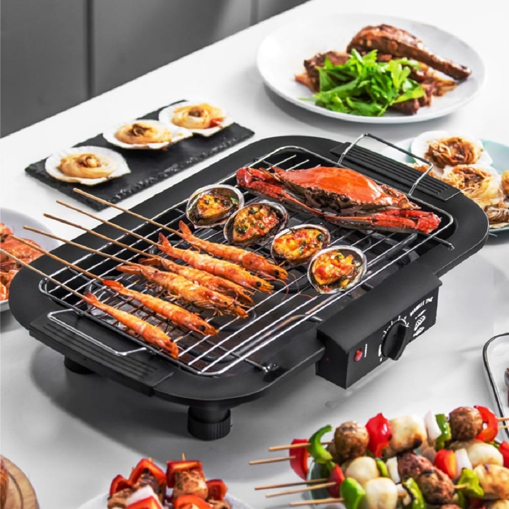 2000W Smokeless Electric BBQ Grill With U-Shaped Heater