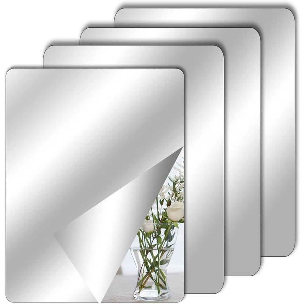 Rectangular Self-Adhesive Acrylic Wall Mirror 40×30cm