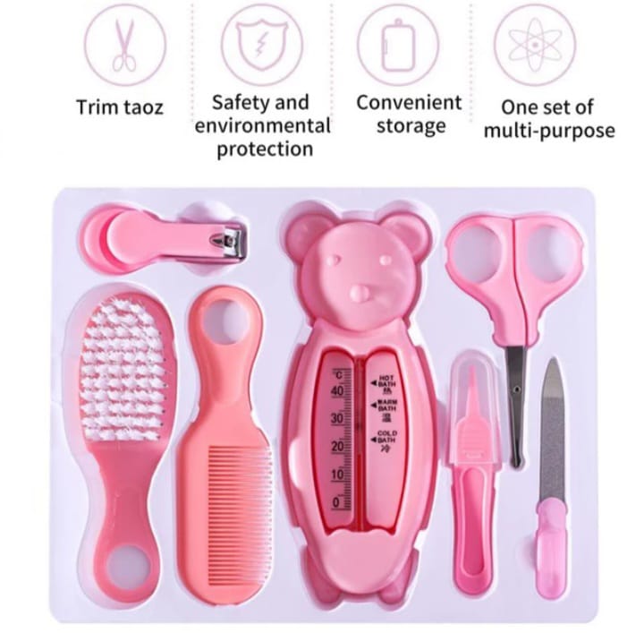 7-Piece Baby Care Grooming Kit – Newborn Health & Hygiene Set