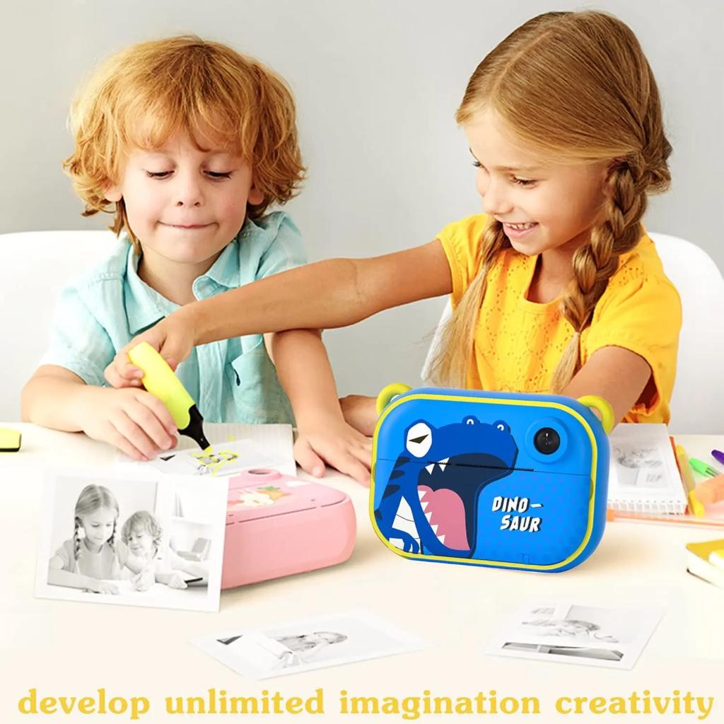 Kids Instant Print Digital Camera – Selfie & Video Camera With Zero-Ink Printer