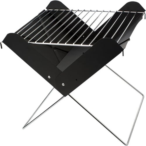 Portable Folding Stainless Steel Charcoal BBQ Grill – Outdoor Camping Cooker