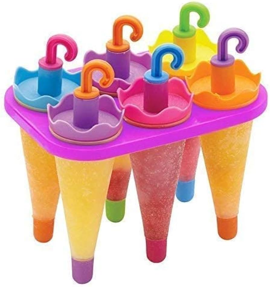Umbrella-Style Popsicle & Kulfi Ice Cream Mold – Frozen Treat Maker