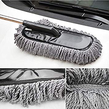 Microfiber Flexible Duster With Expandable Handle – Car & Home Cleaning Brush