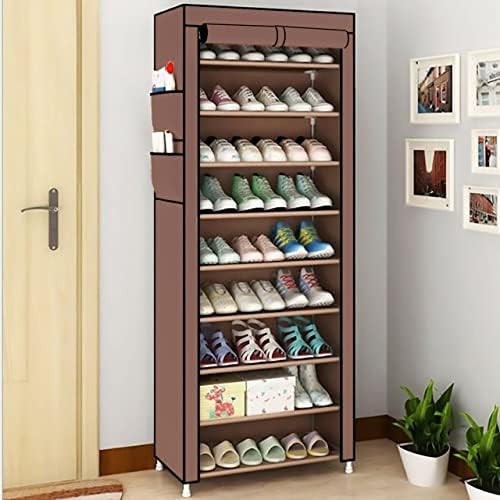 10-Layer Dustproof Shoe Storage Cabinet – Free-Standing Organizer
