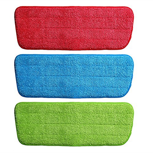 Microfiber Spray Mop Replacement Pads – 3 Pack Multicolor
