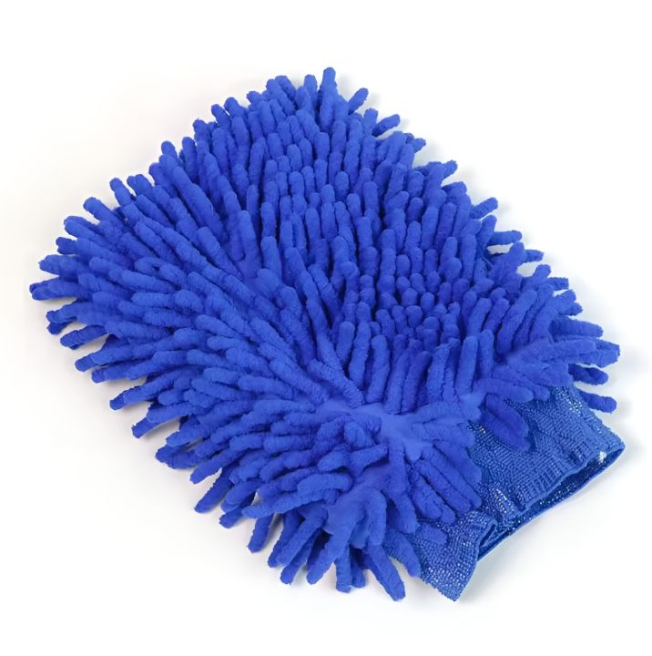 Double-Sided Microfiber Car Cleaning Mitt – Durable Wash Glove