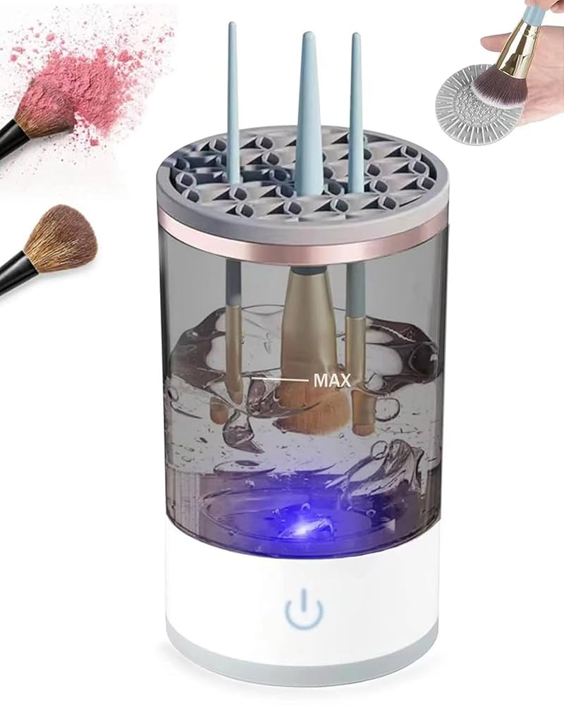 Electric Makeup Brush Cleaner With Cleaning Mat