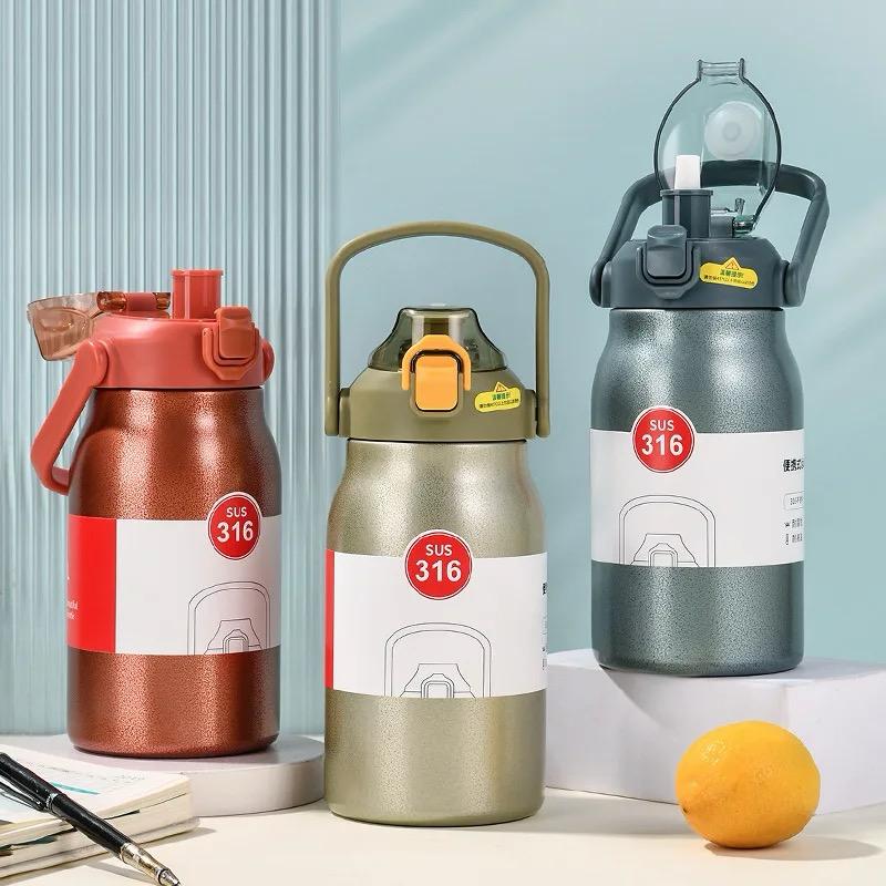 1000ml Stainless Steel Thermal Water Bottle – Multicolor