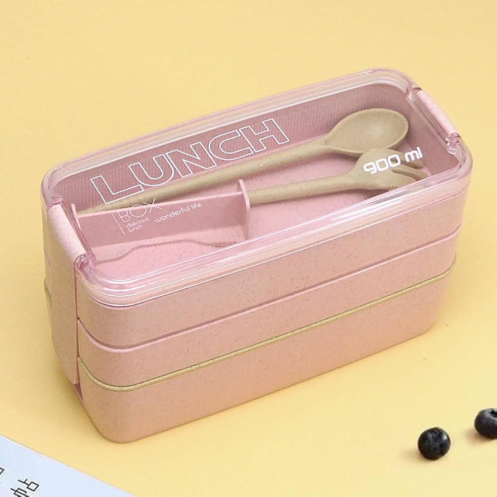 1400ml Double Layer Microwave Lunch Box Container
