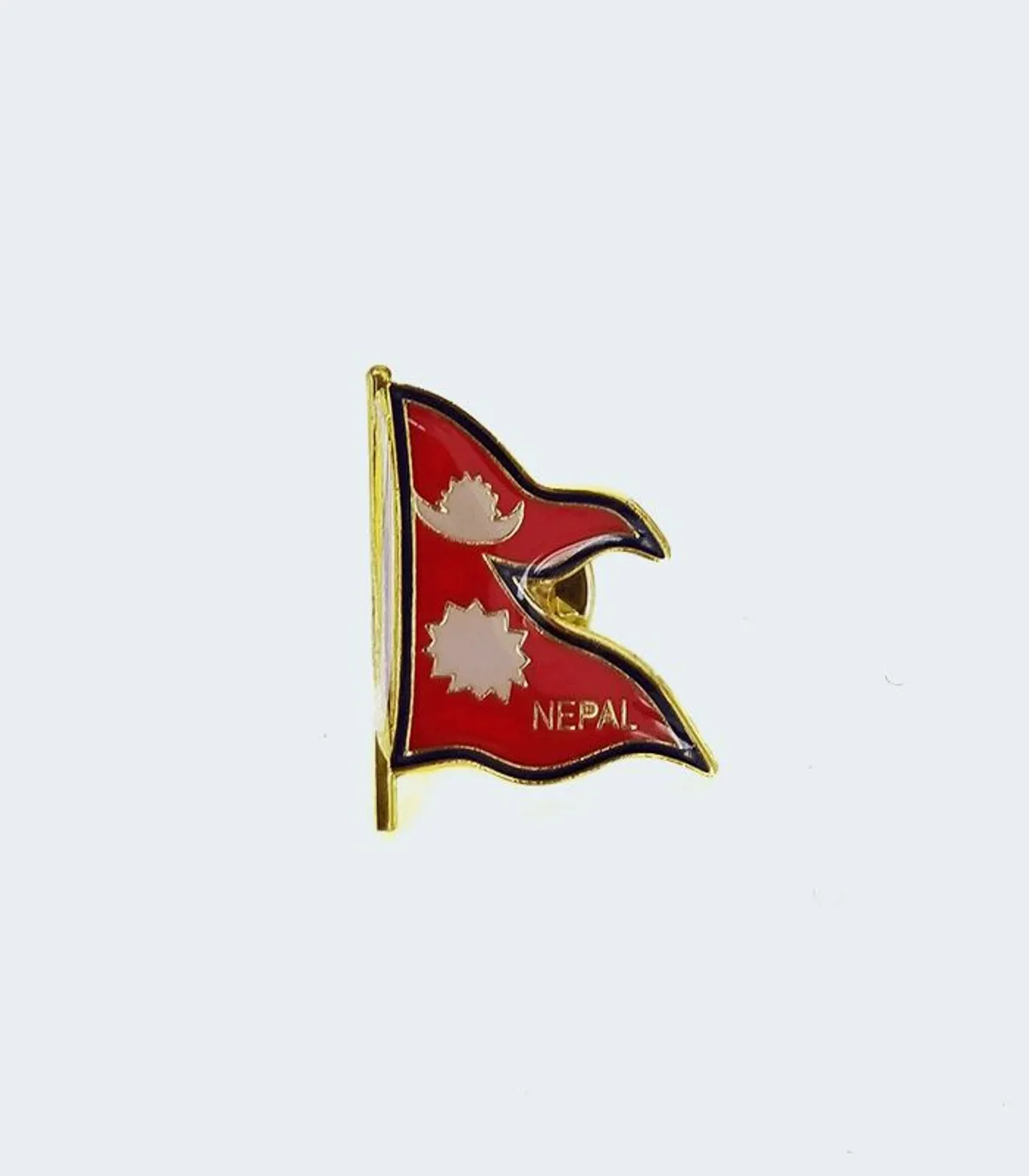 Nepal Flag With PIn Badge For Coat | National Flag Badge