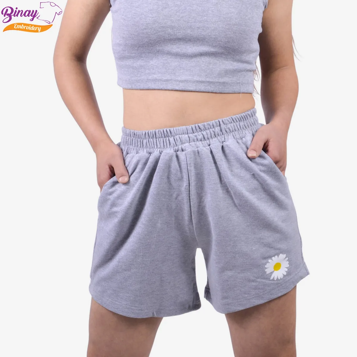 Embroidery Casual Women'S Summer Free Size Shorts With Print