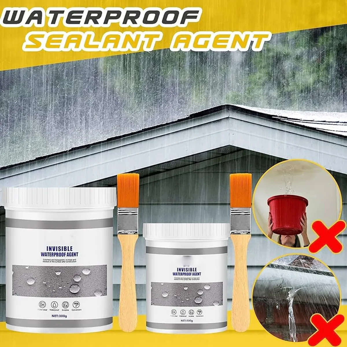 Super Strong Invisible Waterproof Anti-Leakage Agent, Upgrade Transparent Waterproof Glue - 100 Gram