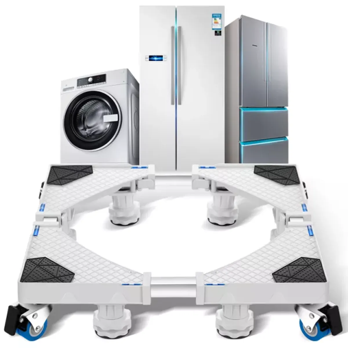 Multifunction Washing Machine Base, Fridge Stand Holder, Refrigerator Trolley