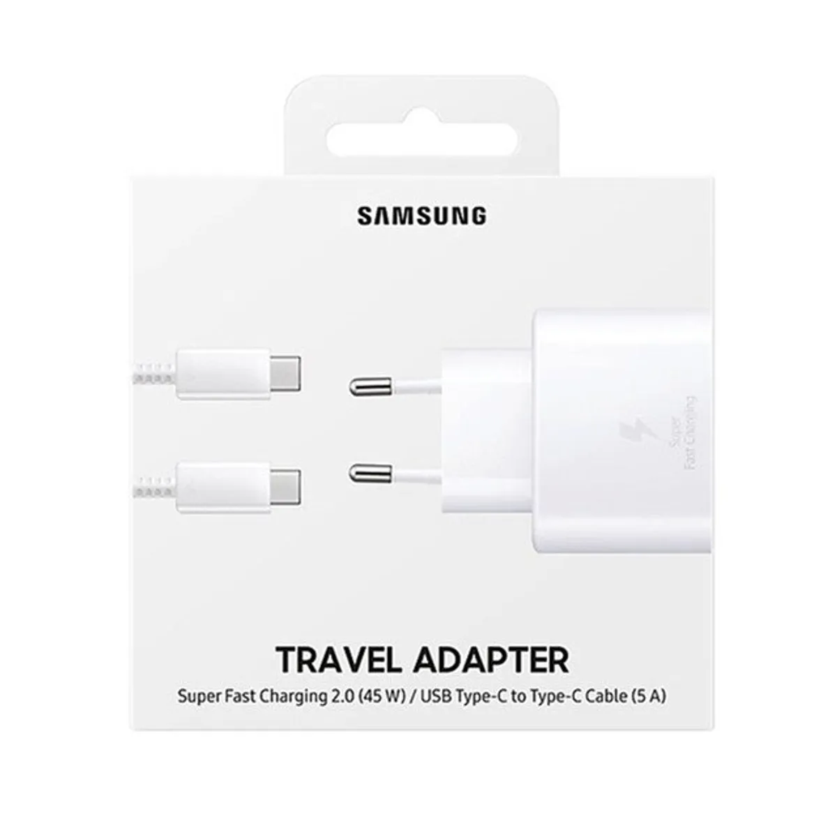 45W USB-C Fast Charger Adapter For Samsung Galaxy – With Cable