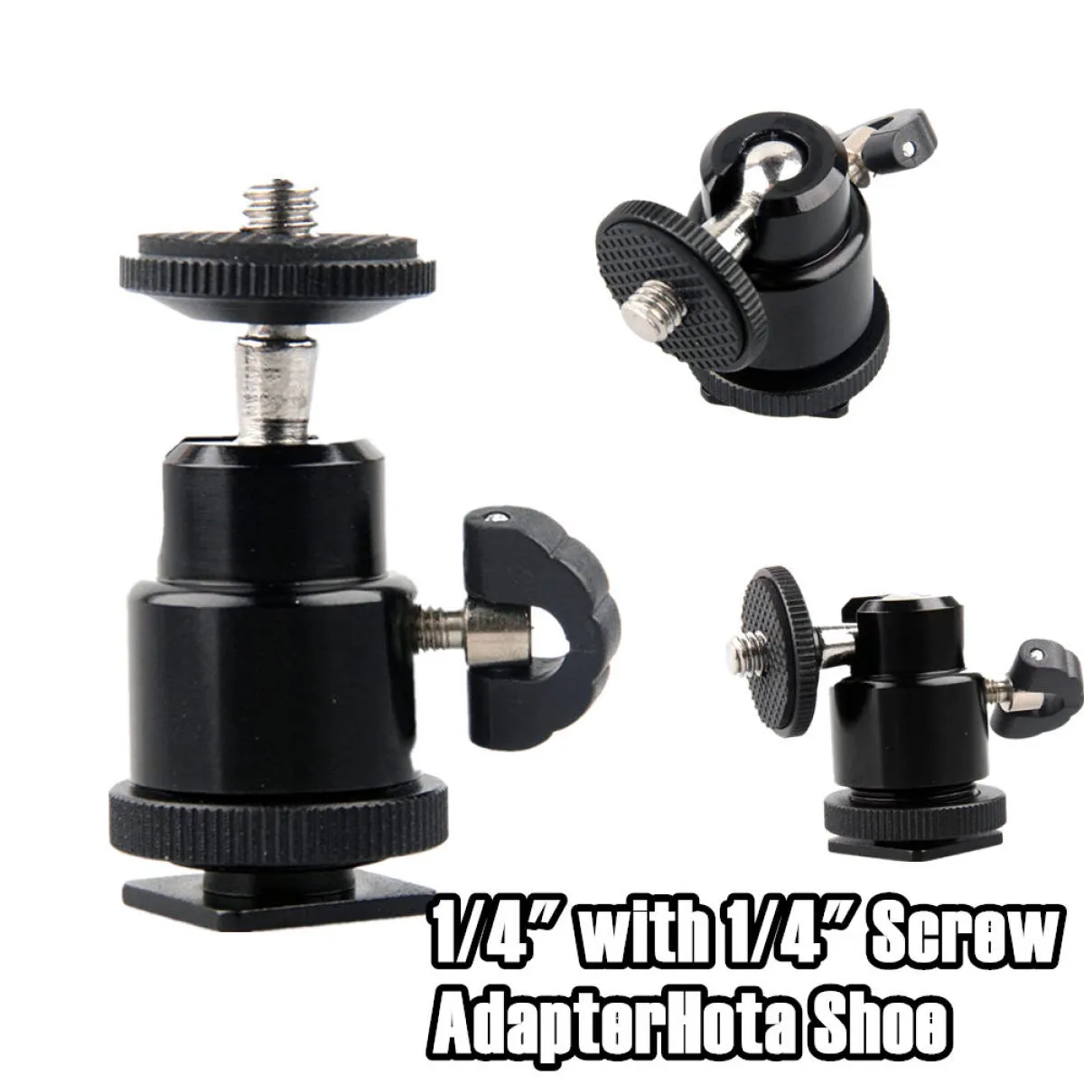 Hot Shoe Mount With 1/4-Inch Tripod Screw – For Cameras And Lights