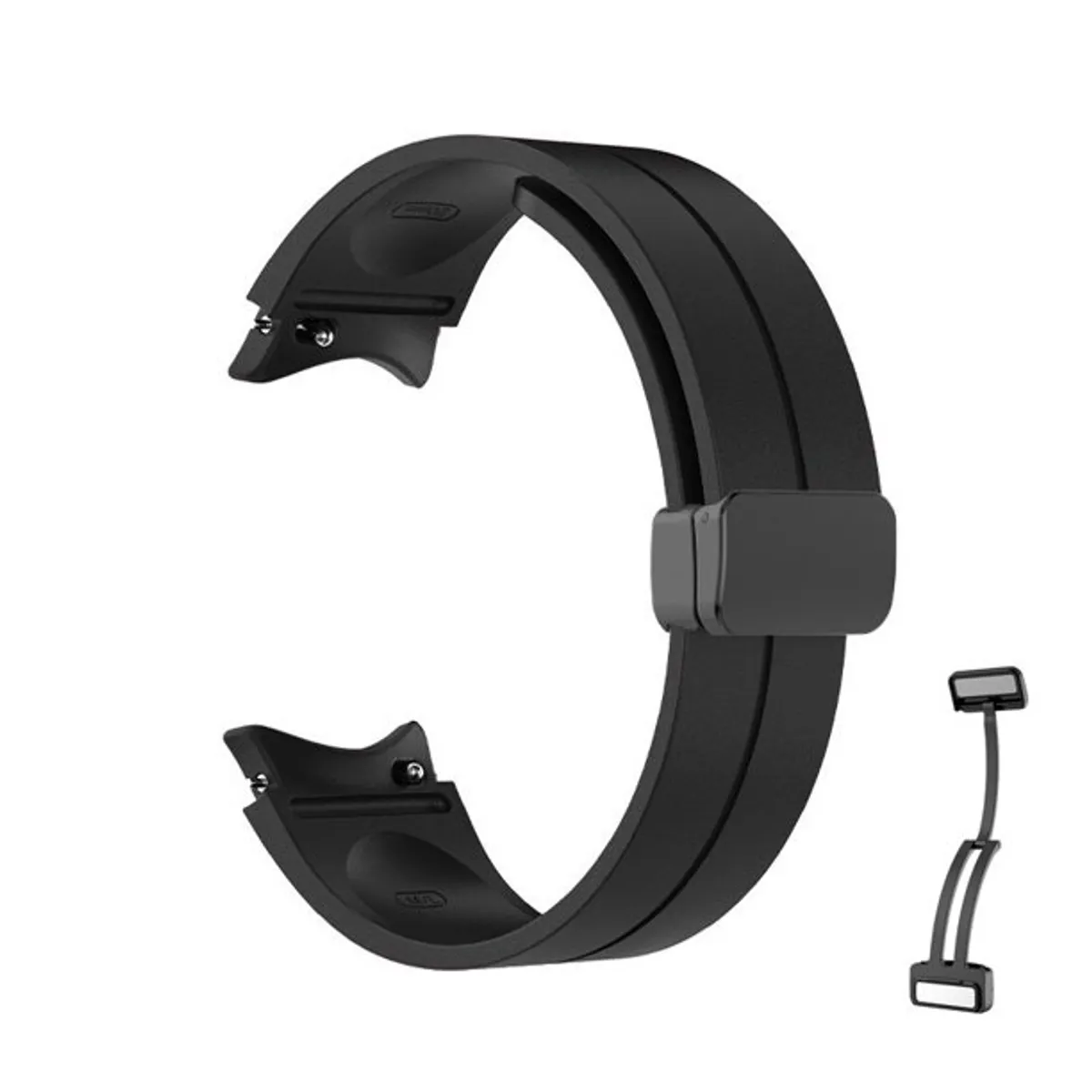 Silicone Magnetic Folding Strap For Samsung Galaxy Watch 4 And 5 Pro