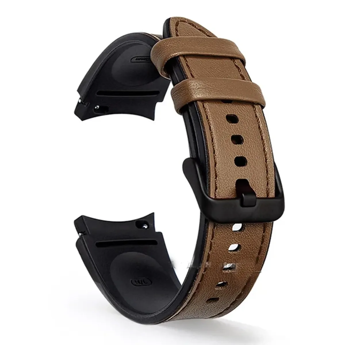 Samsung Galaxy Watch 4–6 Hybrid Eco Leather Band – Brown Color