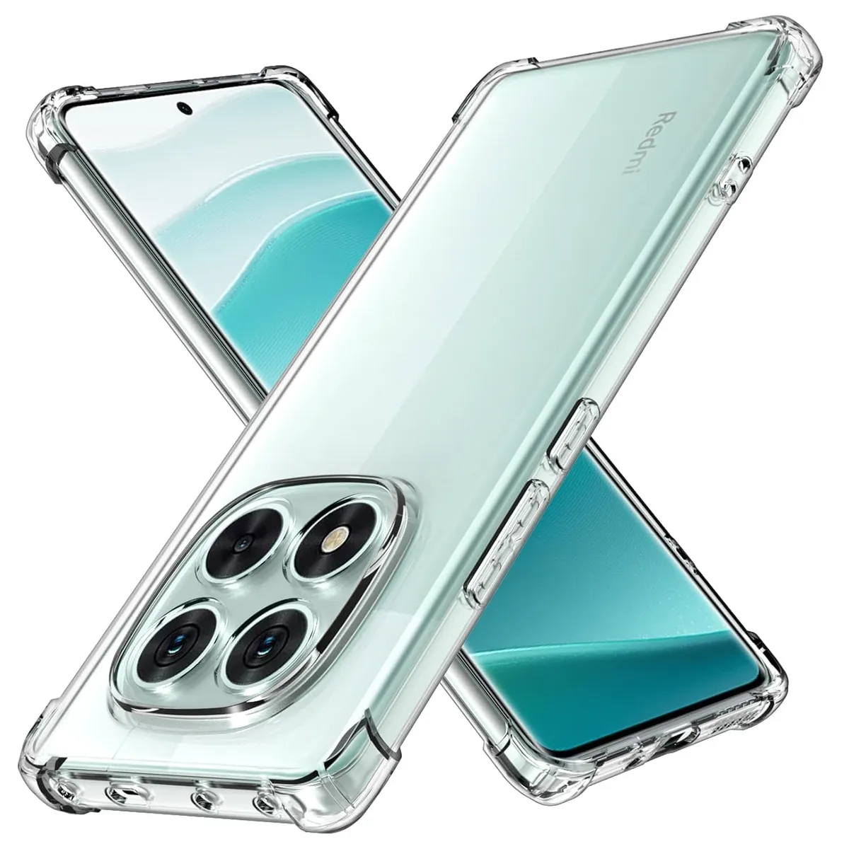 Redmi Note 14 Pro+ 5G Transparent Flexible TPU Bumper Case