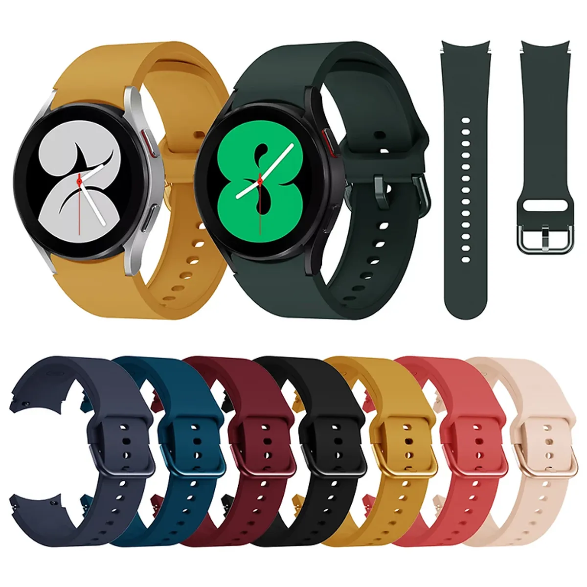 20mm Silicone Strap For Samsung Galaxy Watch 4 Series