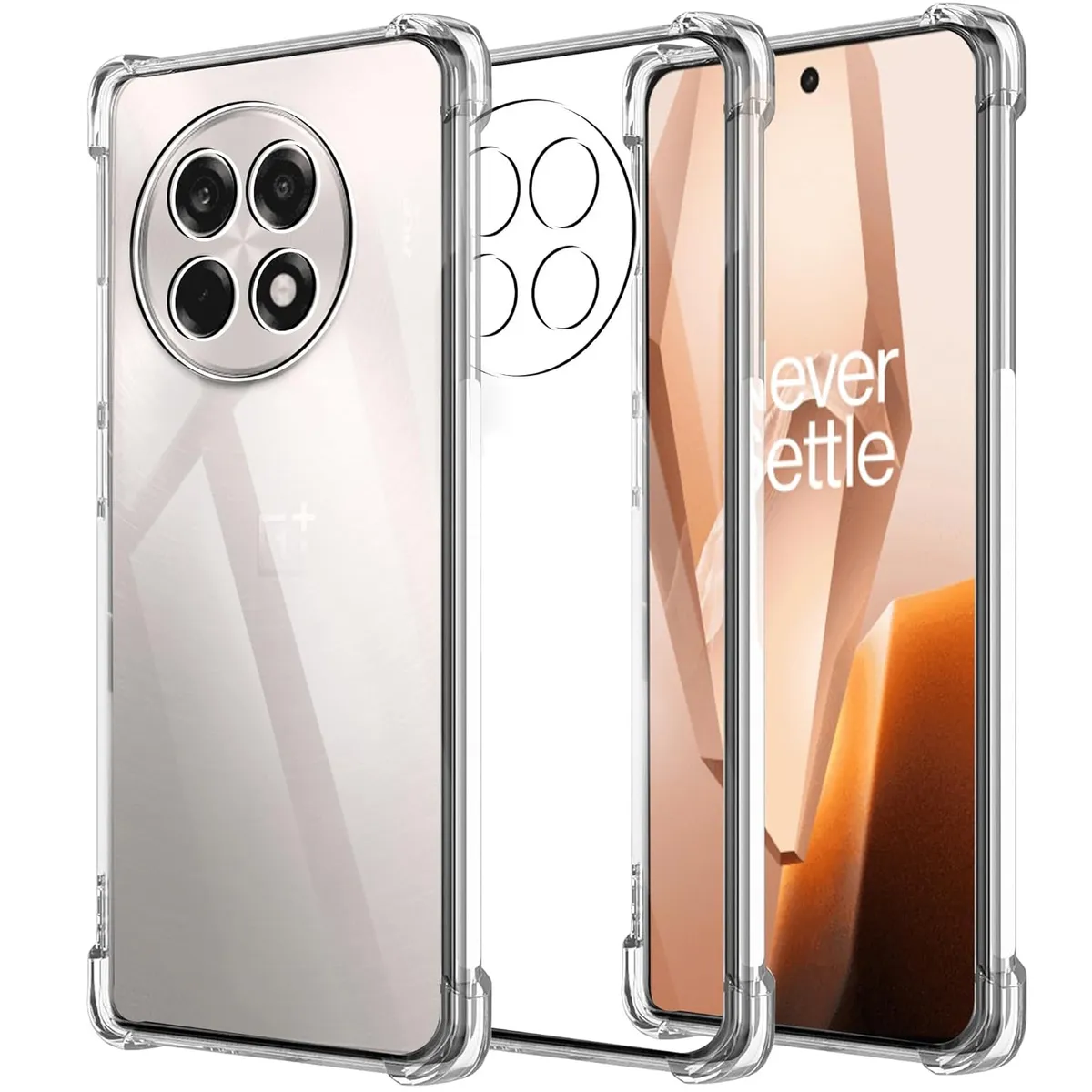 OnePlus 13R Transparent Shockproof Bumper Case