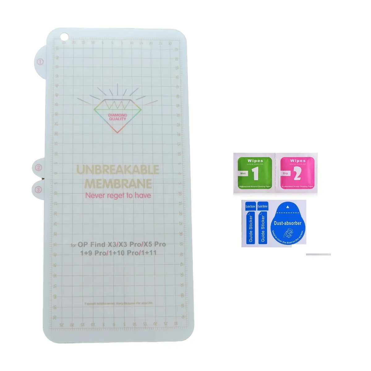0.15mm Membrane Screen Protector For OPPO Find X3 And X5 Pro