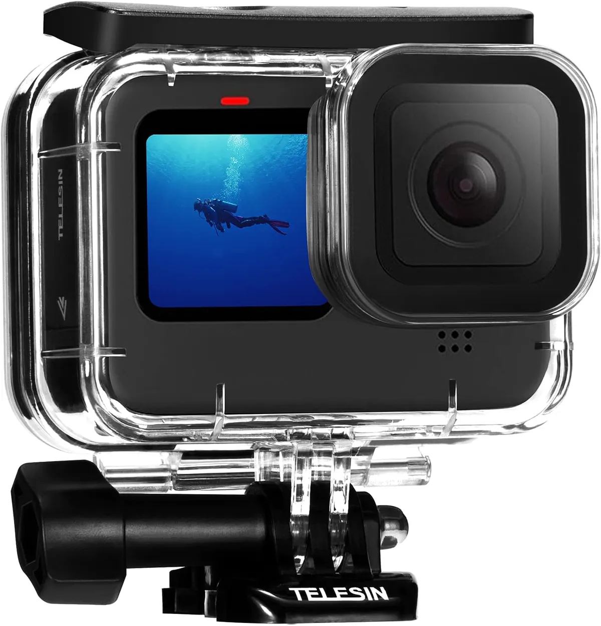 TELESIN Waterproof Case For GoPro Hero 9–12 – 45m Underwater Housing