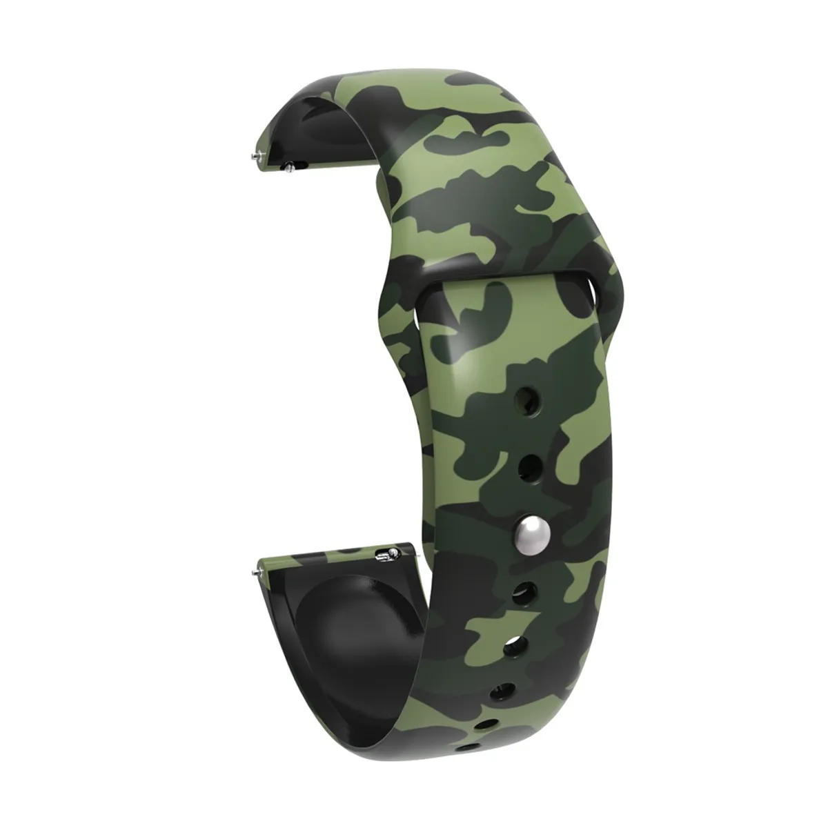 20mm Silicone Strap For Amazfit GTS And Bip Series – Army Green