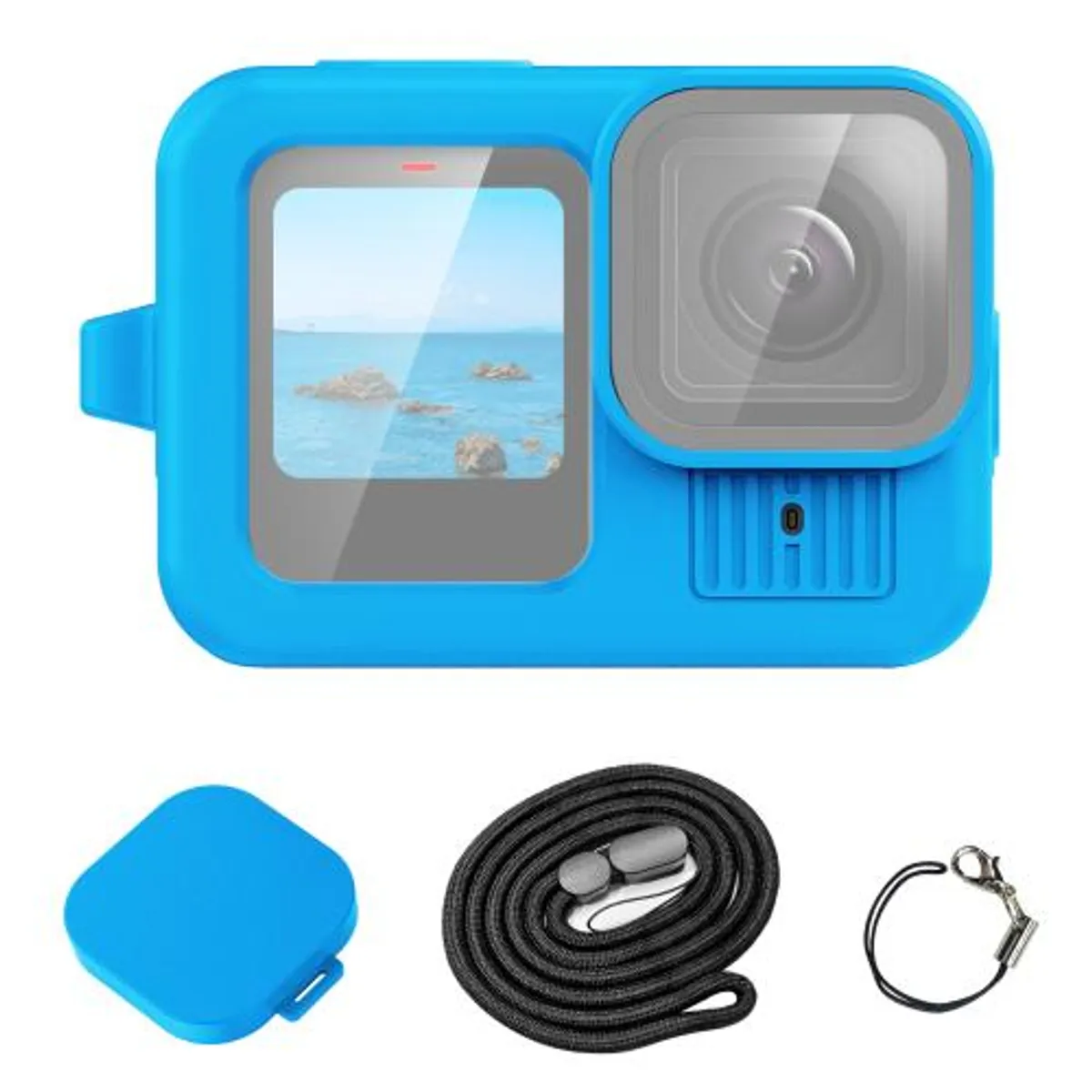PULUZ Silicone Protective Case For GoPro HERO13 Black – Blue Color