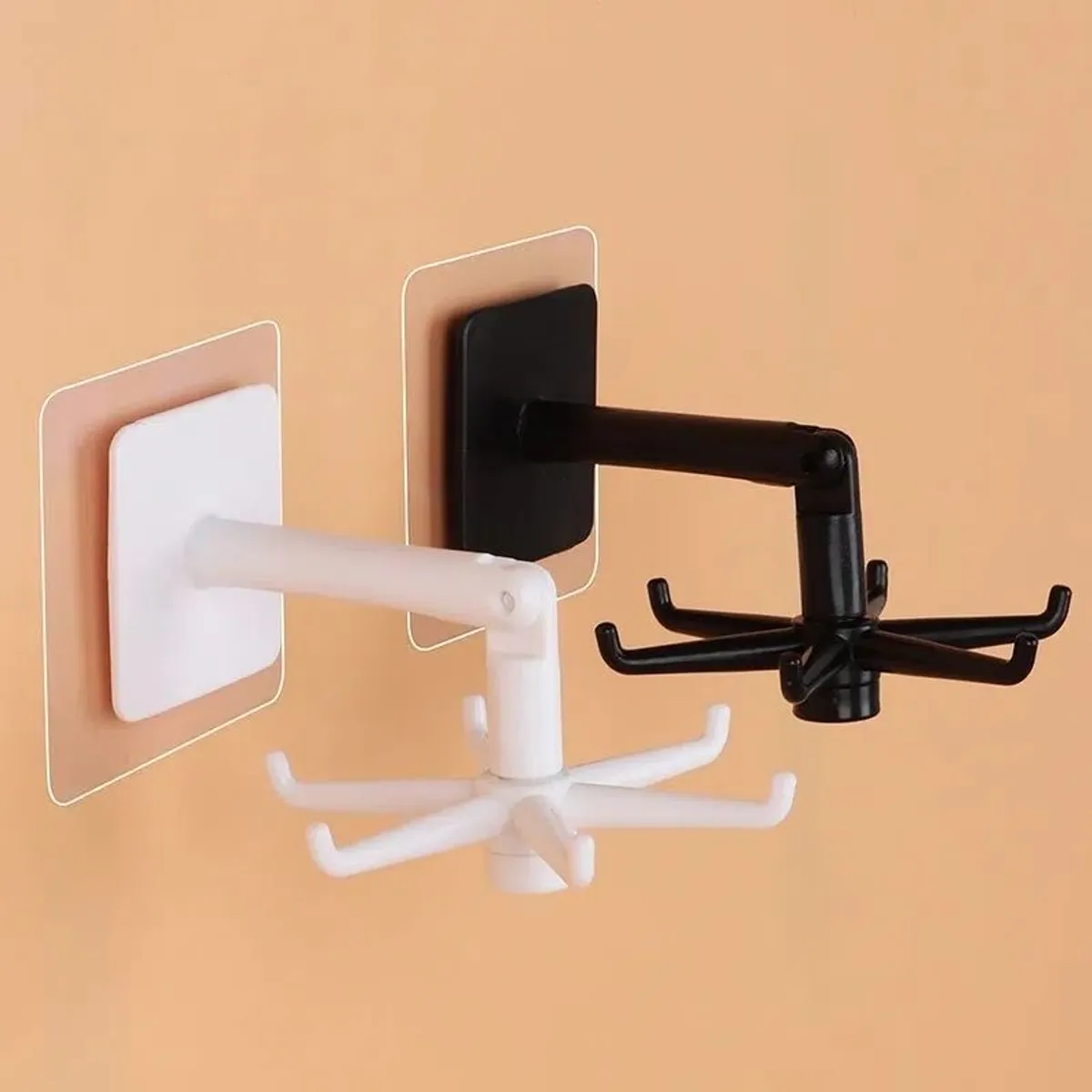 360° Rotatable Self-Adhesive Wall-Mount Kitchen Hook - Multicolor