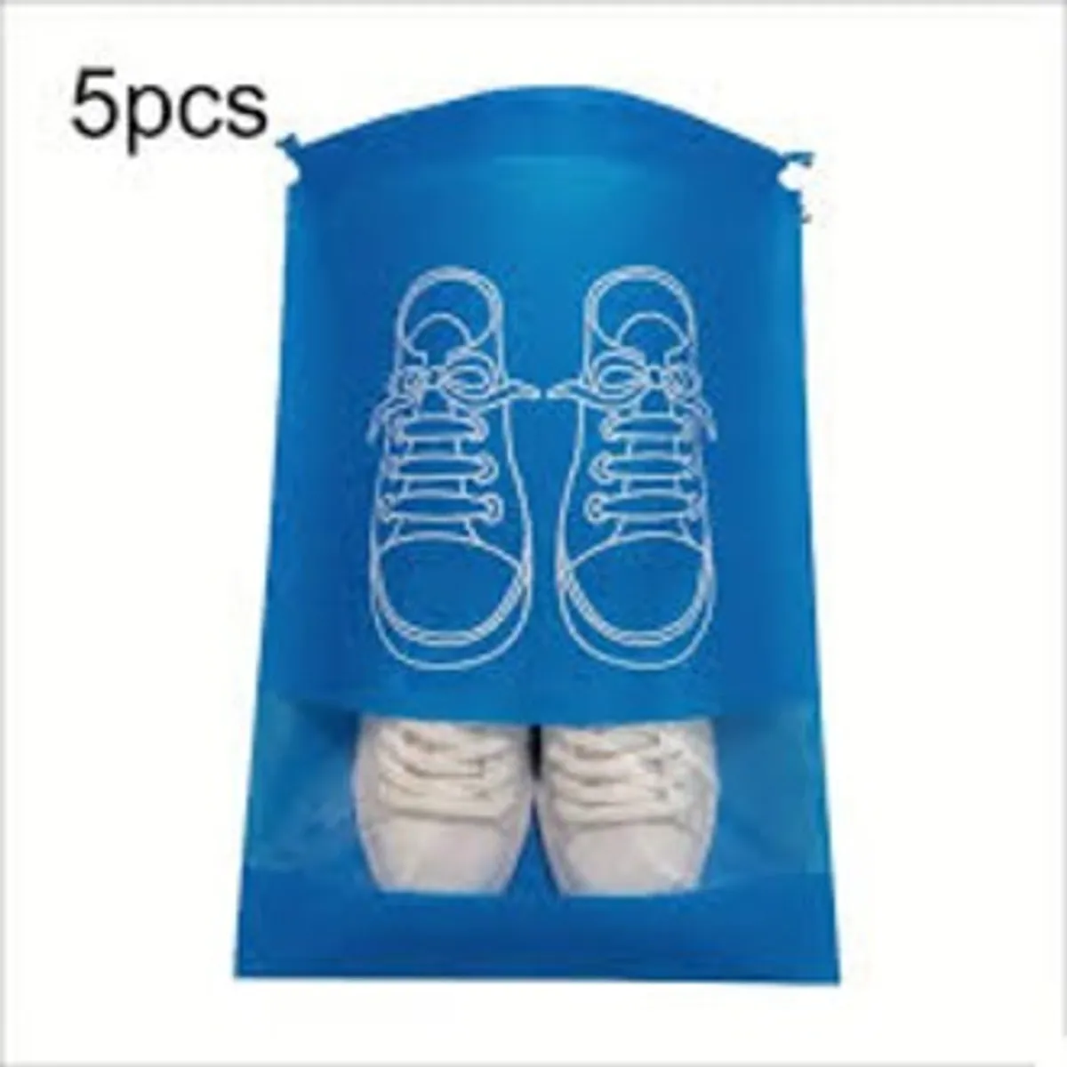 5 PCS Shoes Bag Waterproof Dustproof Travel Sky Blue
