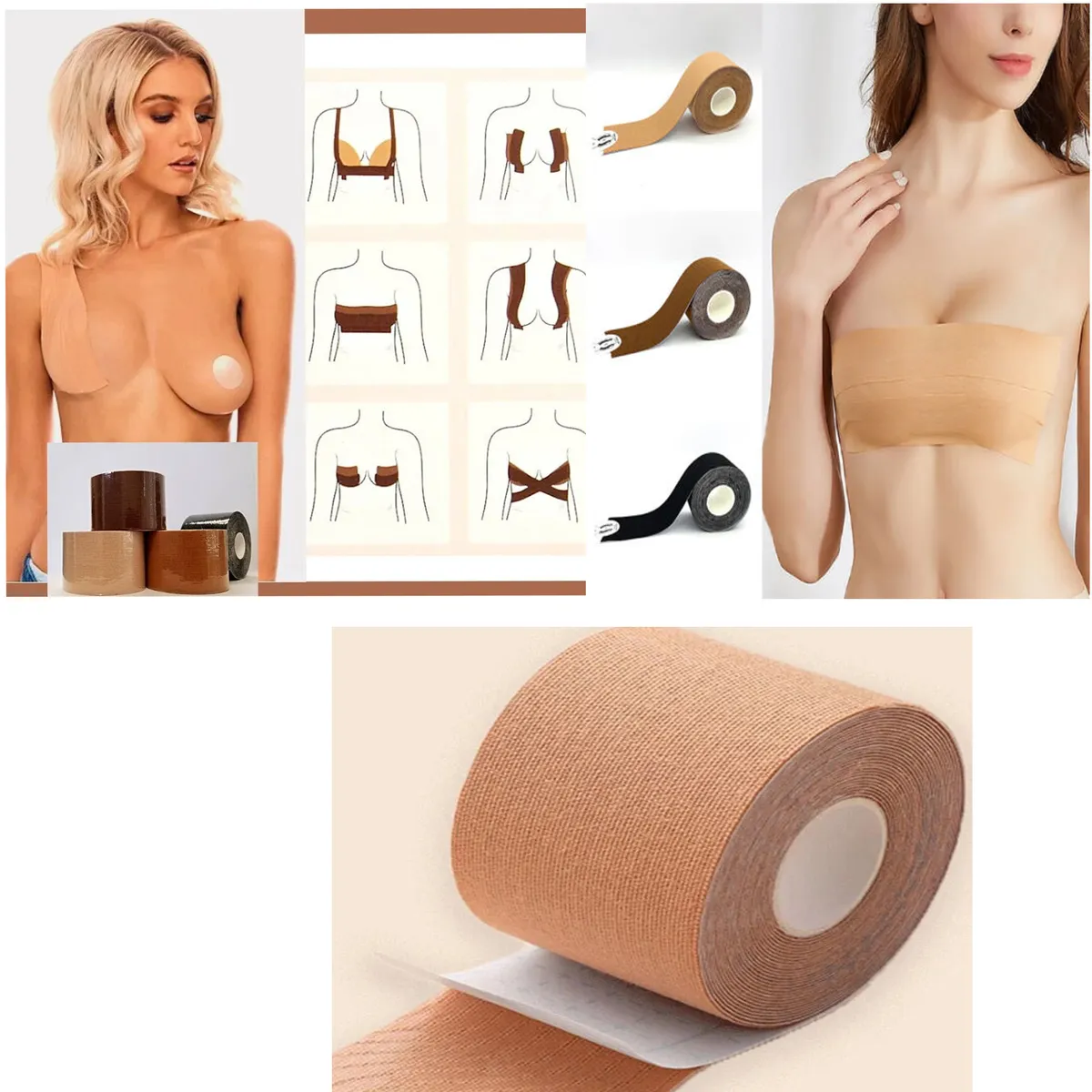 Invisible Breast Lift Tape Strong, Waterproof & Natural-Looking