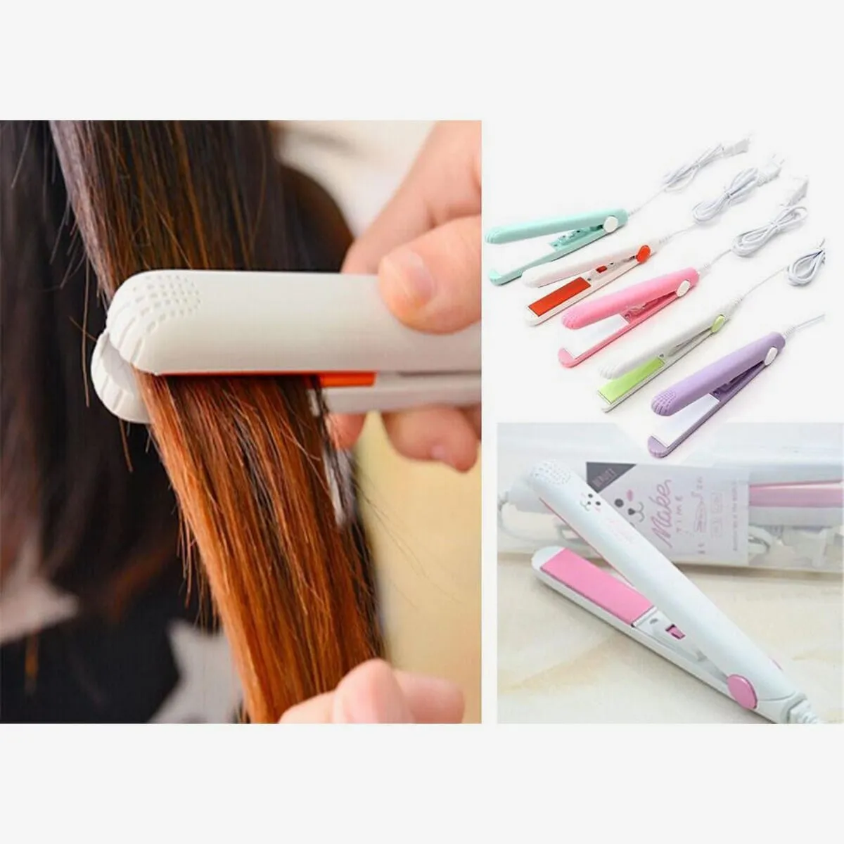 Portable Mini Hair Straightener 20W - Multicolor