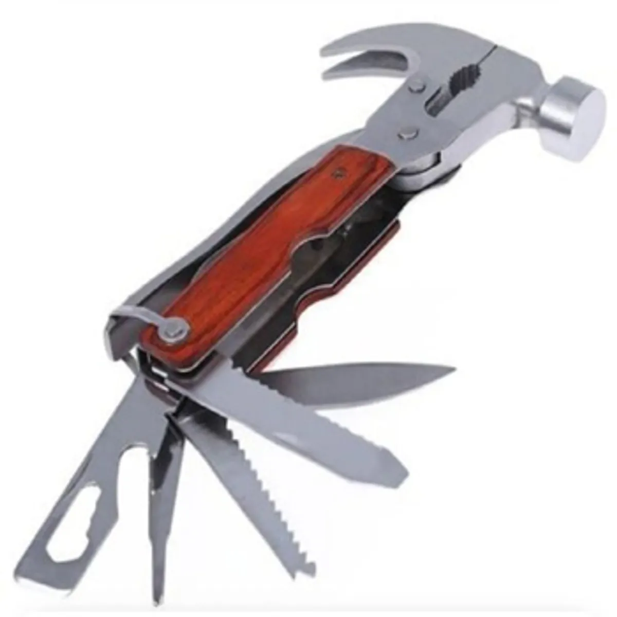 Multipurpose Folding Multi-Tool With Hammer & Pliers - Multicolor