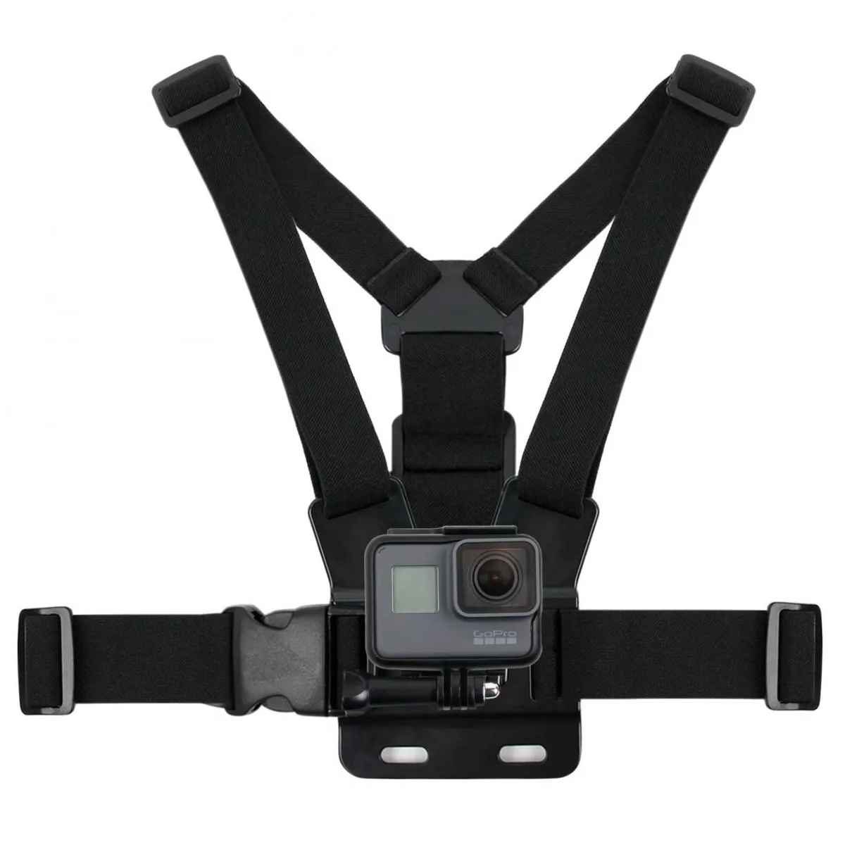 GoPro Adjustable Chest Mount Harness Strap for Action Cameras - Black