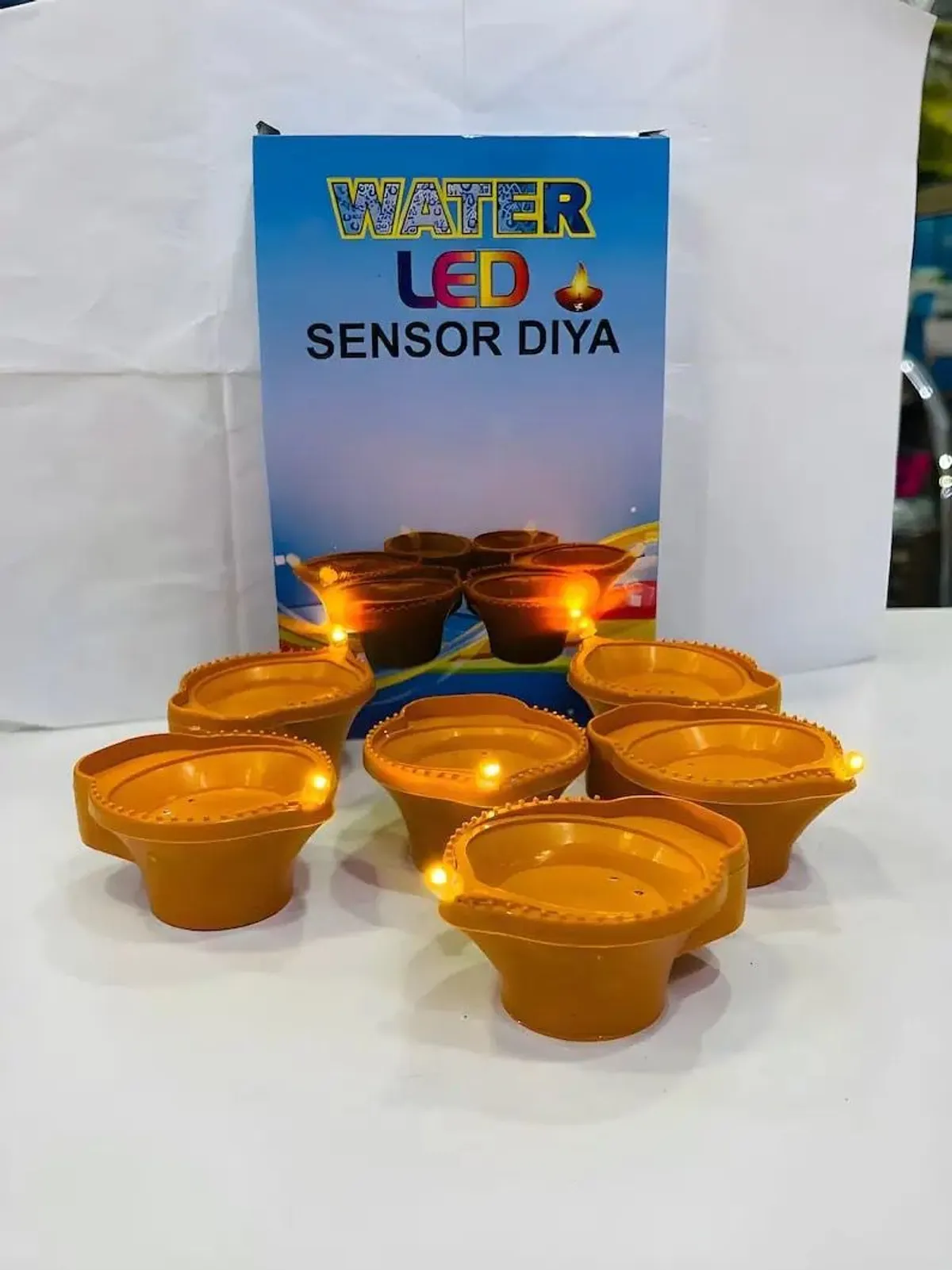 Led Water Sensor Diya (Pack of 5)