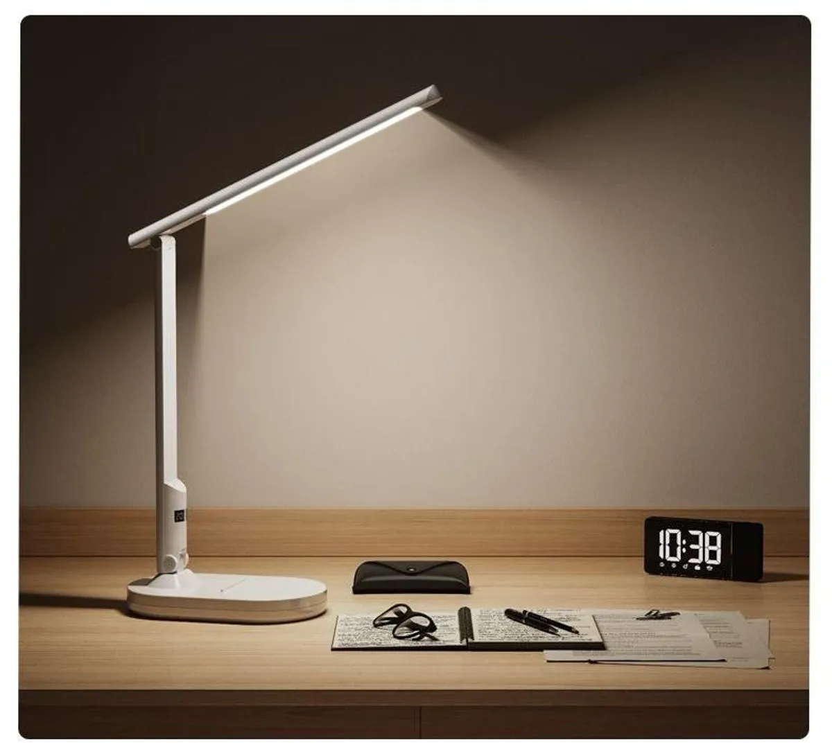 3-Light LED Desk Lamp With Dimmable Lighting & Timer Function