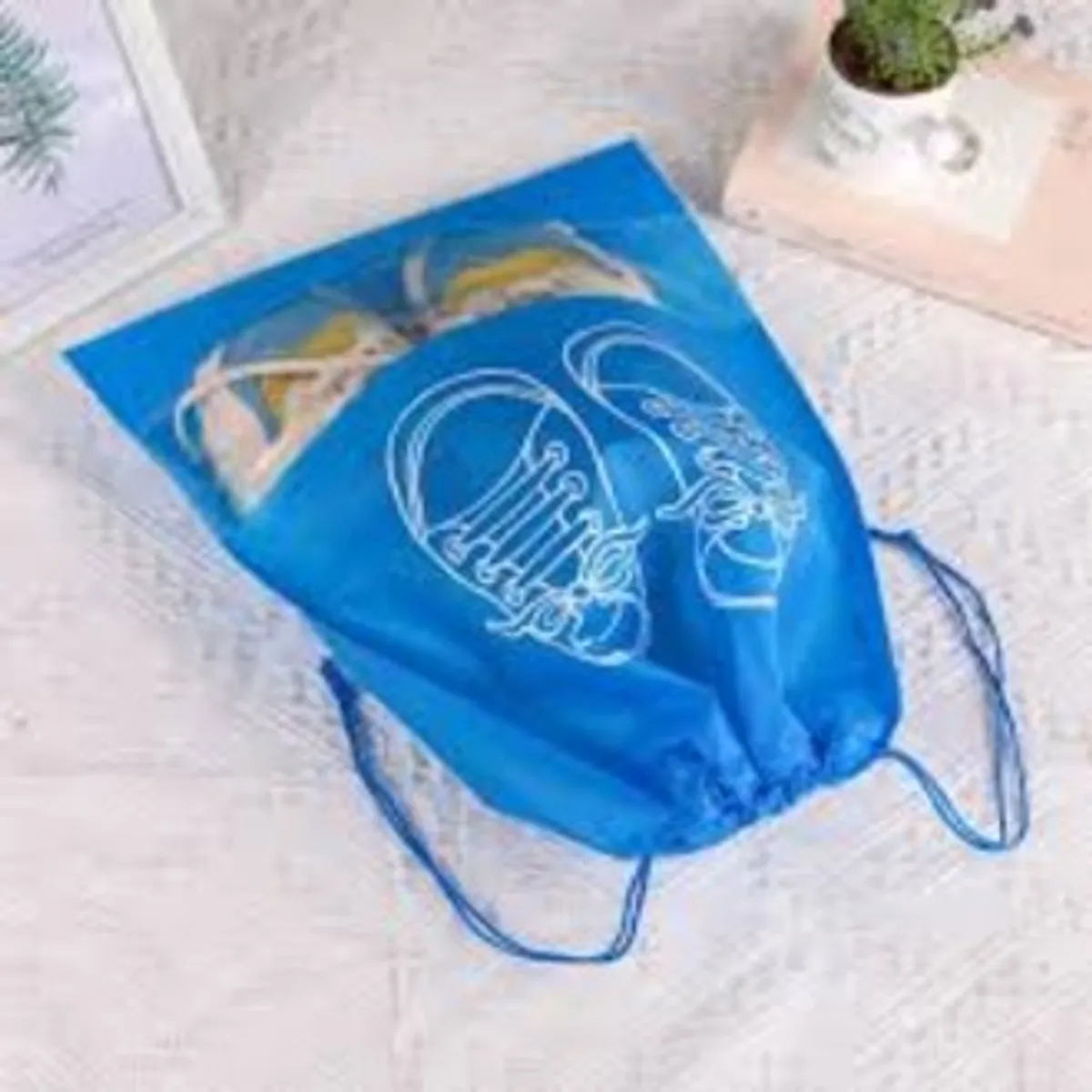5PCS Shoes Bag Waterproof Dustproof Travel Sky Blue