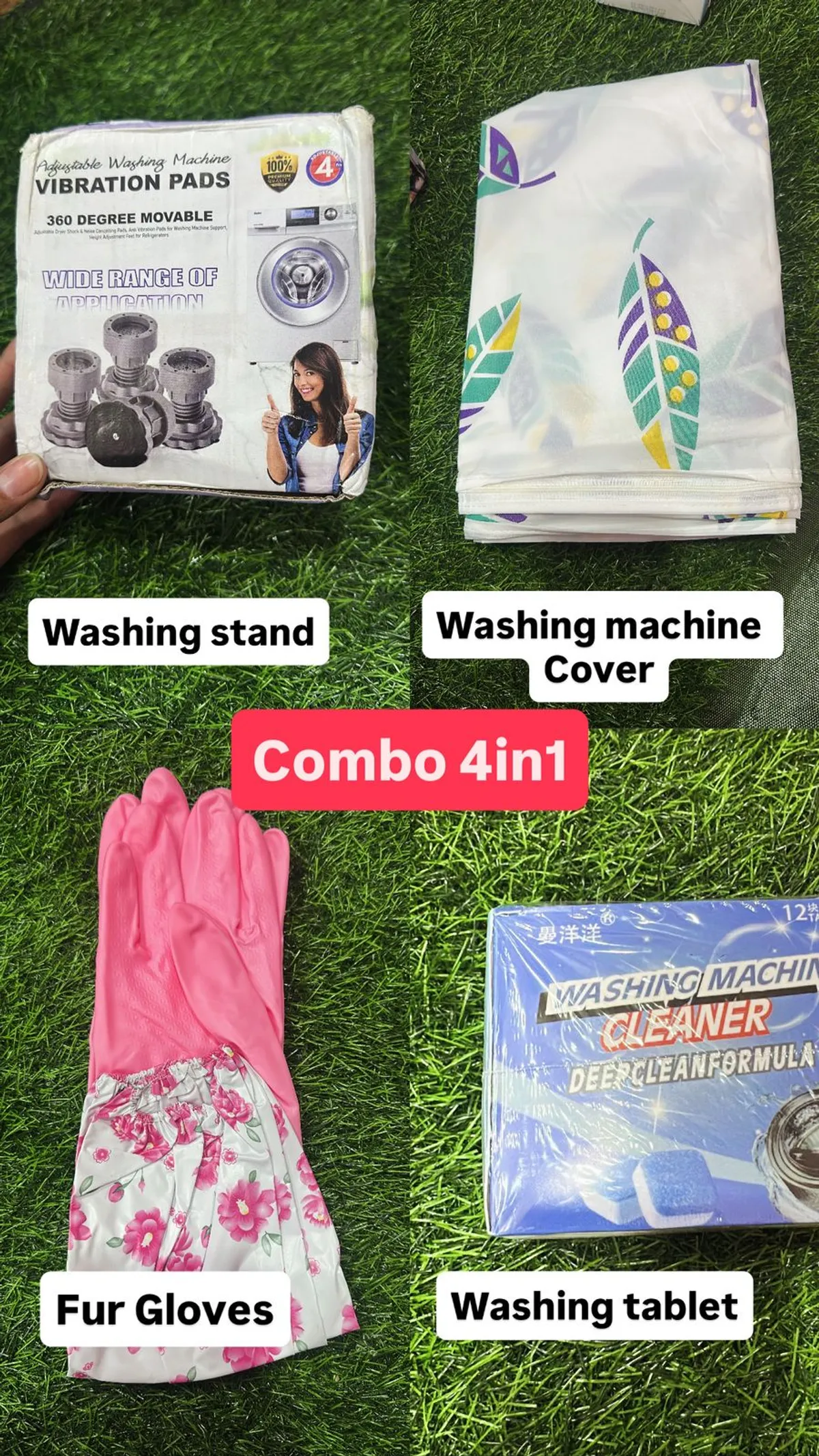 4 in 1 Combo set Washing Machine Stand, Oven, Gloves, Tablet