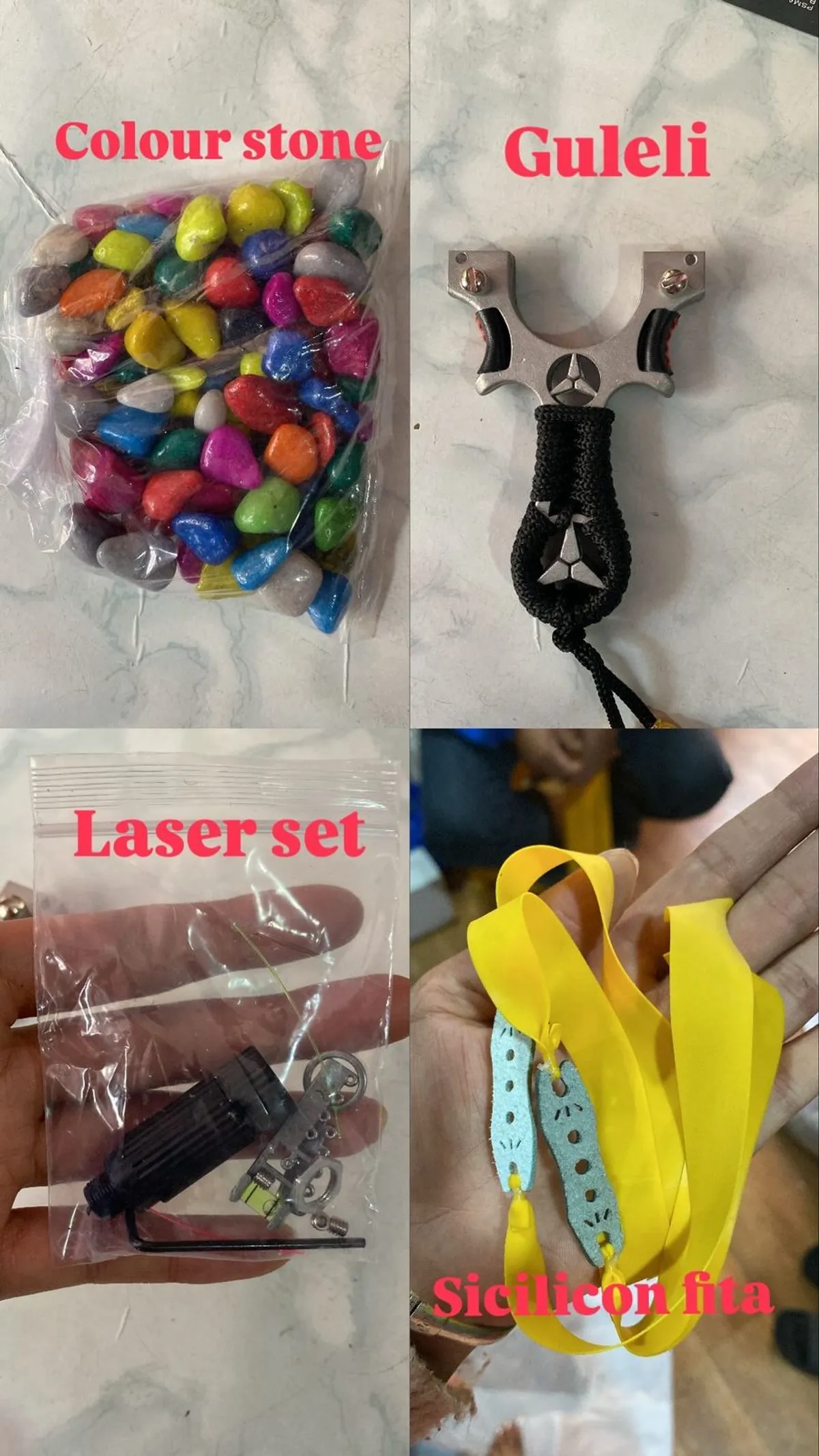 Elastic Outdoor Target Shooting Set for Hiking, Camping & Recreation - Multicolor