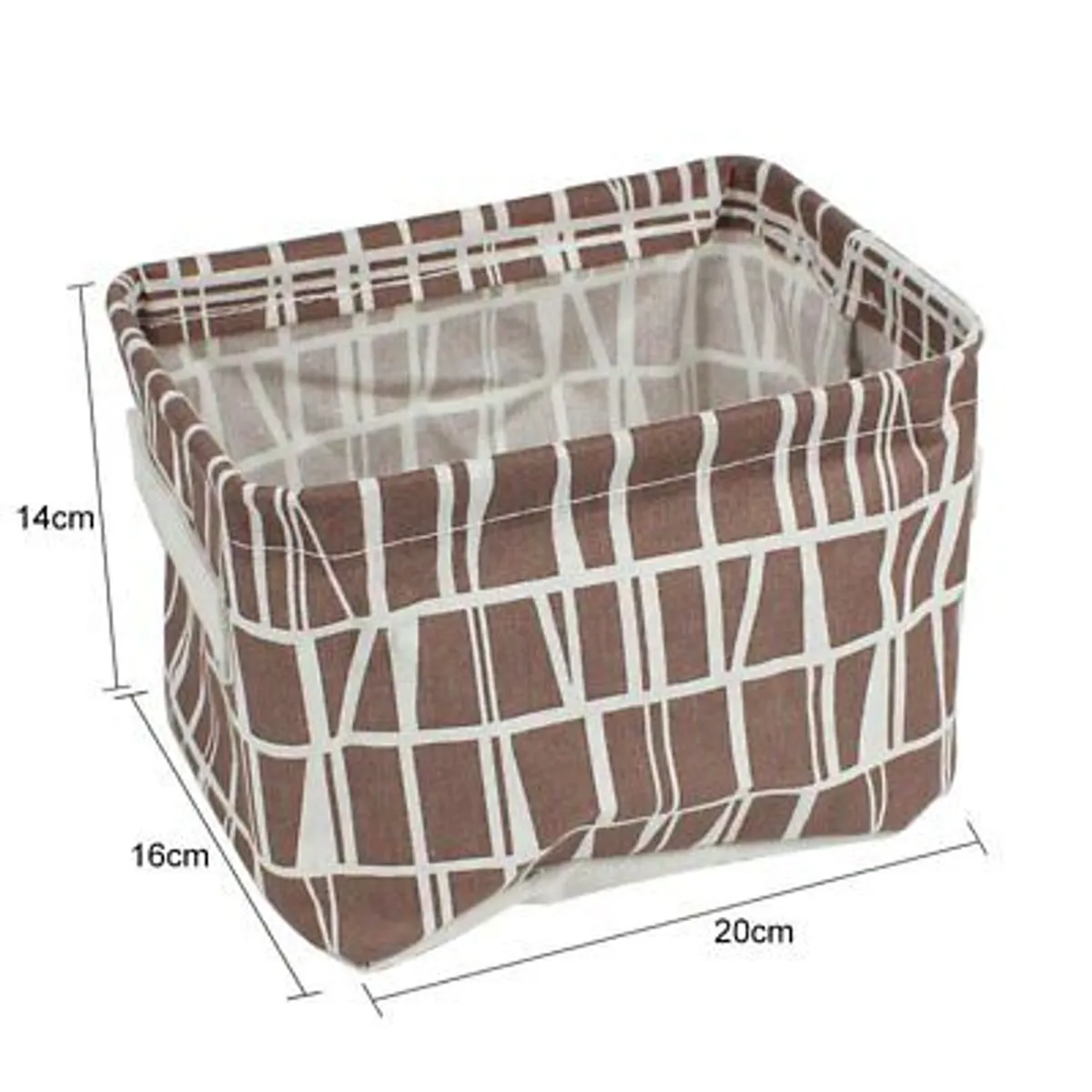 4Pcs Mini Foldable Canvas Storage Baskets - Multicolor