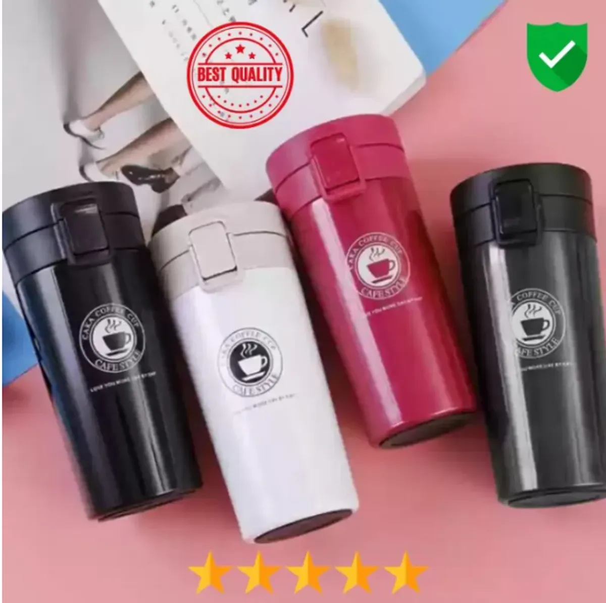  Stainless Steel Vacuum Insulated Travel Mug - 510ml Multicolor