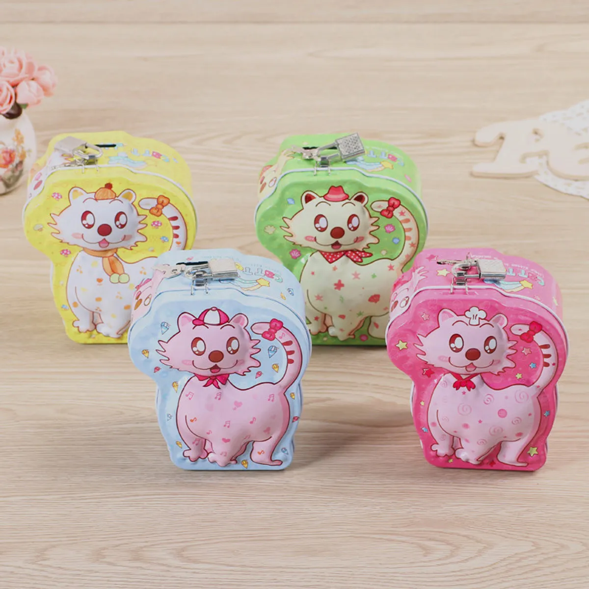 Cat Coin Box For Kids 6.5'' - Multicolor