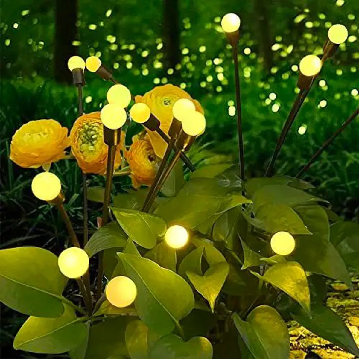 Solar Garden Light Powered Firefly Lamp Outdoor Waterproof (1Pcs)