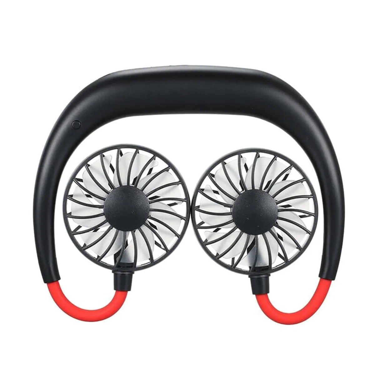 USB Rechargeable Hands-Free Neck Fan With 3-Speed Cooling - Multicolor