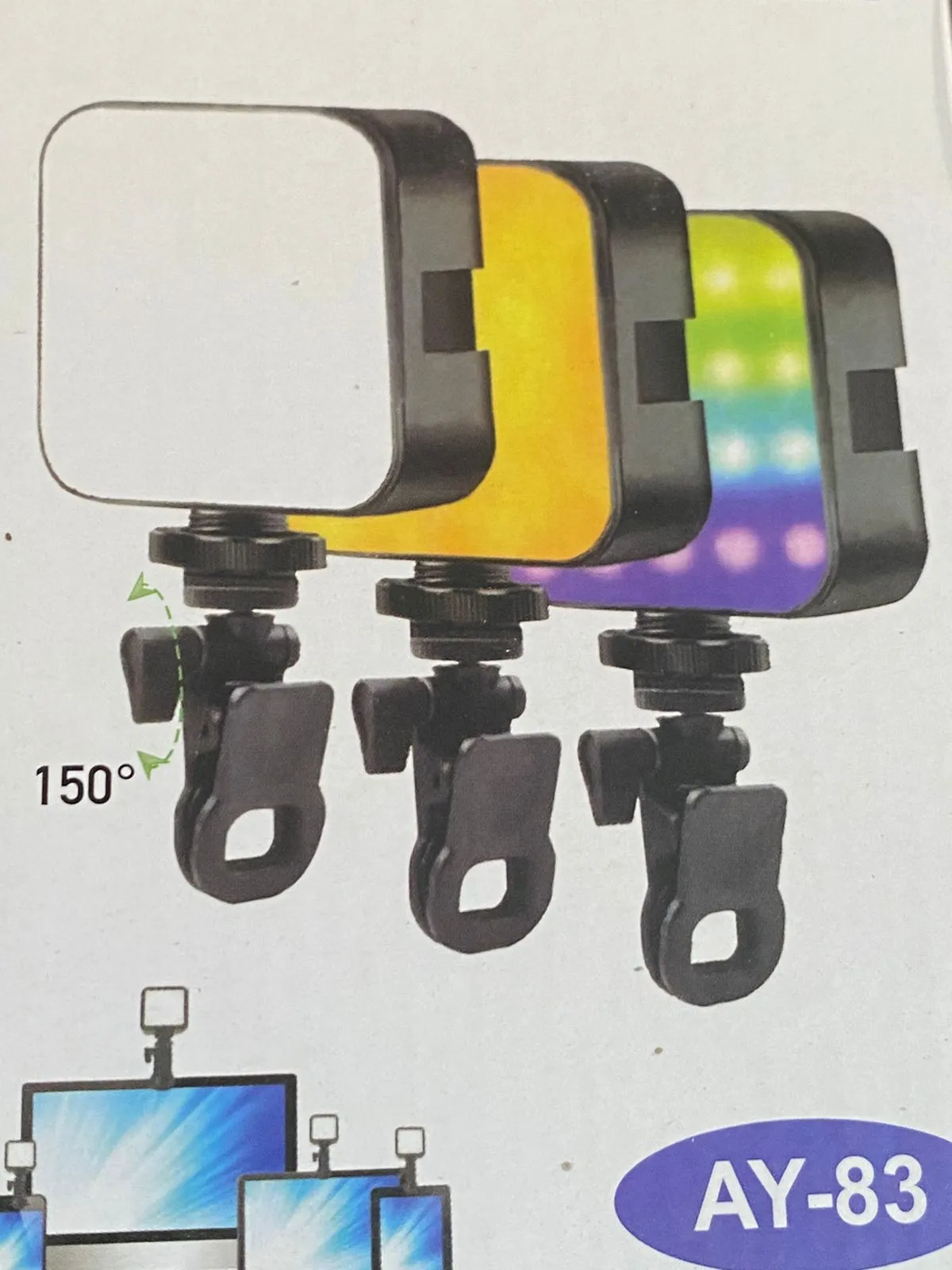 AY-83 RGB Pocket LED Video Fill Light - Rechargeable Multicolor