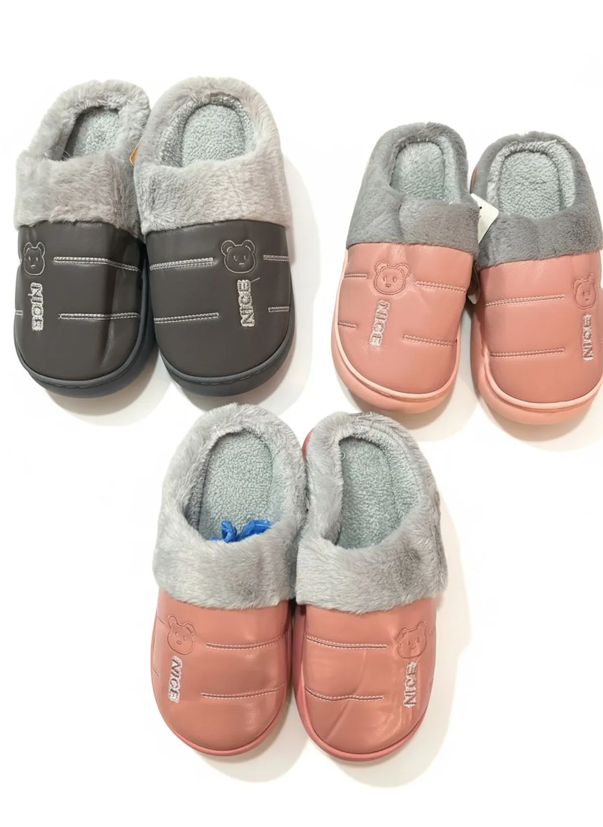 Winter Warm Plush Indoor Slippers for Unisex (Random Color Pack)