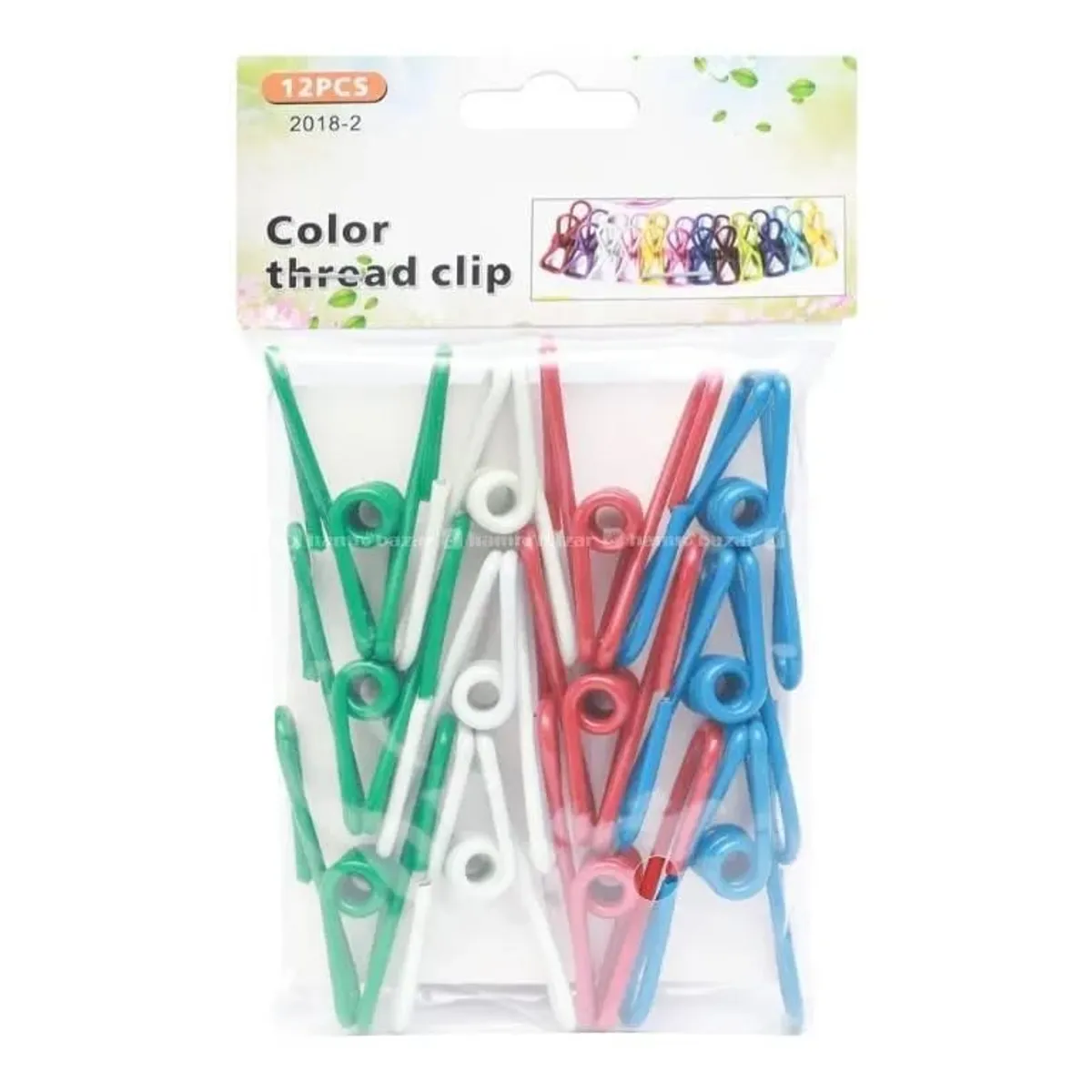 12 pcs Steel Wire Clip Cloth - Multicolor