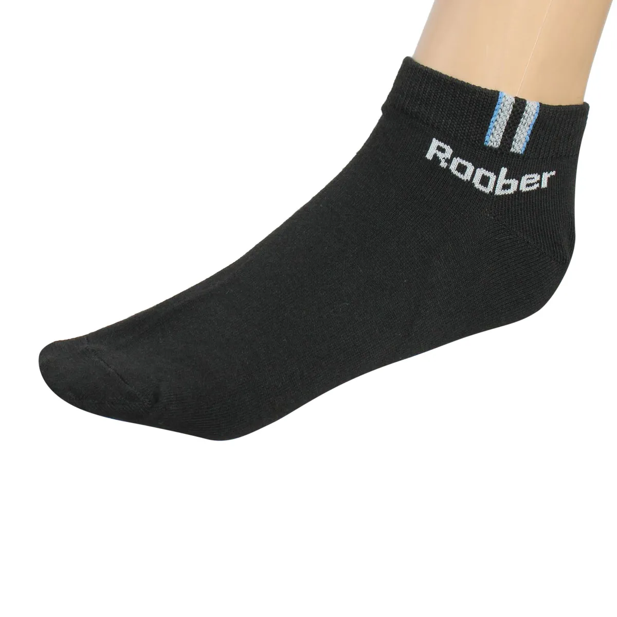 Pack of 3 Pairs of Men Sports Ankle Socks for Summer - Multicolor