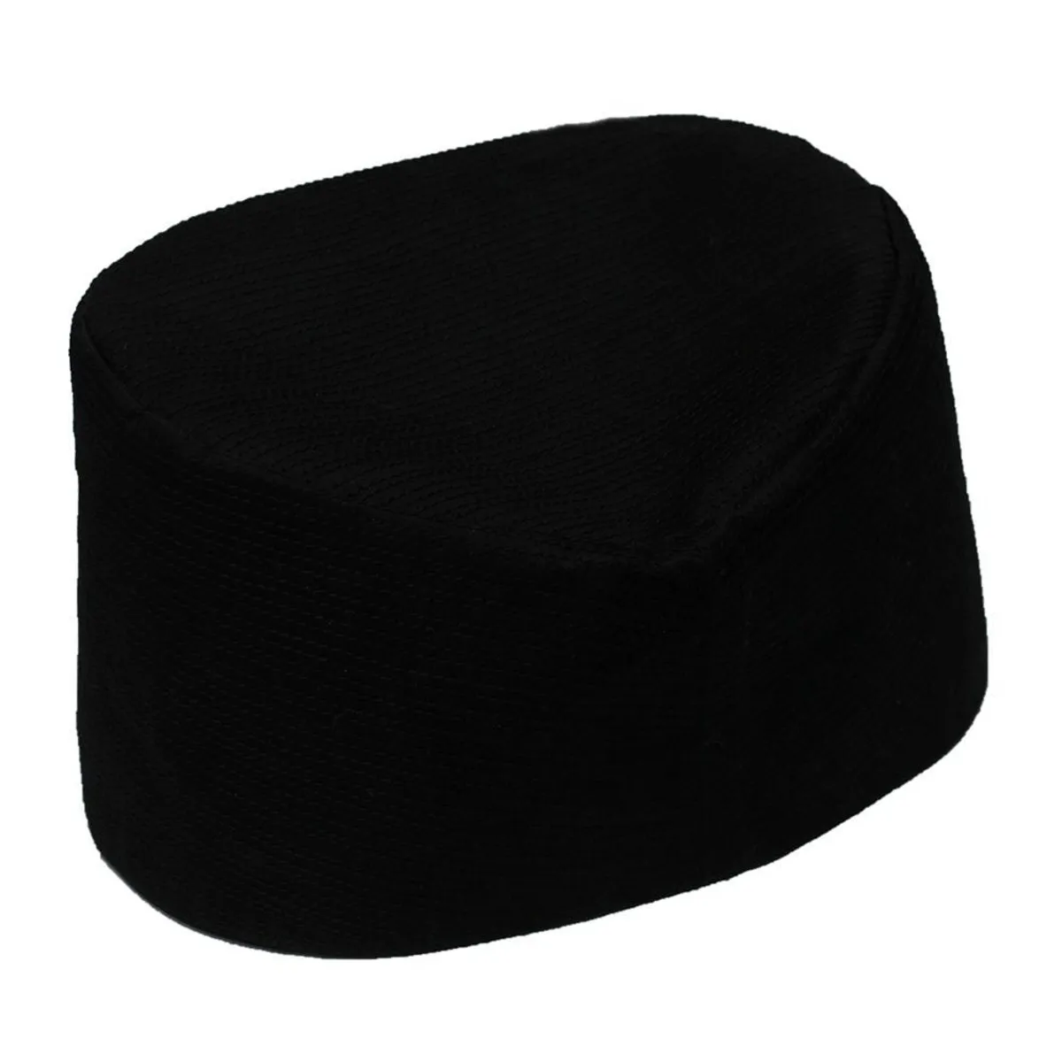 Black Solid Nepali Topi For Men - One Size (Black)