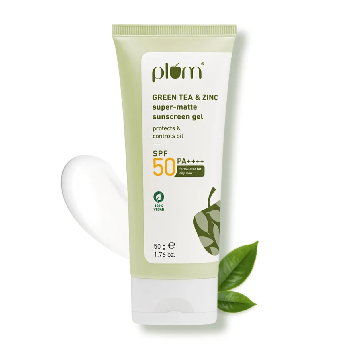 Plum Green Tea & Zinc Super-Matte Gel Sunscreen SPF 50 PA ++++ | Formulated for Oily, Combination and Acne Prone Skin